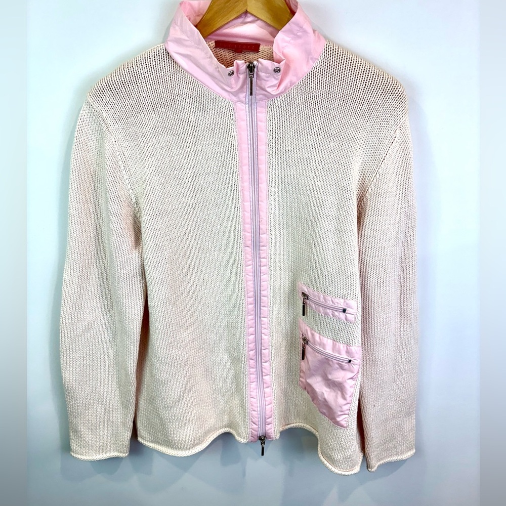 Funsport Pink Zip-Up sweater size XL